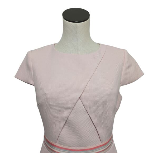 Ted Baker 'Heltty' Skater Dress in Soft Pastel Pink Size 2 US Size‎ Small Office - Picture 7 of 9